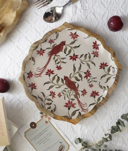 Heirloom Bird 12 inch Serving Platter