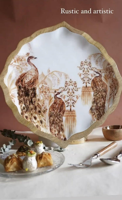 Peacock Palace 10 inch Serving Platter