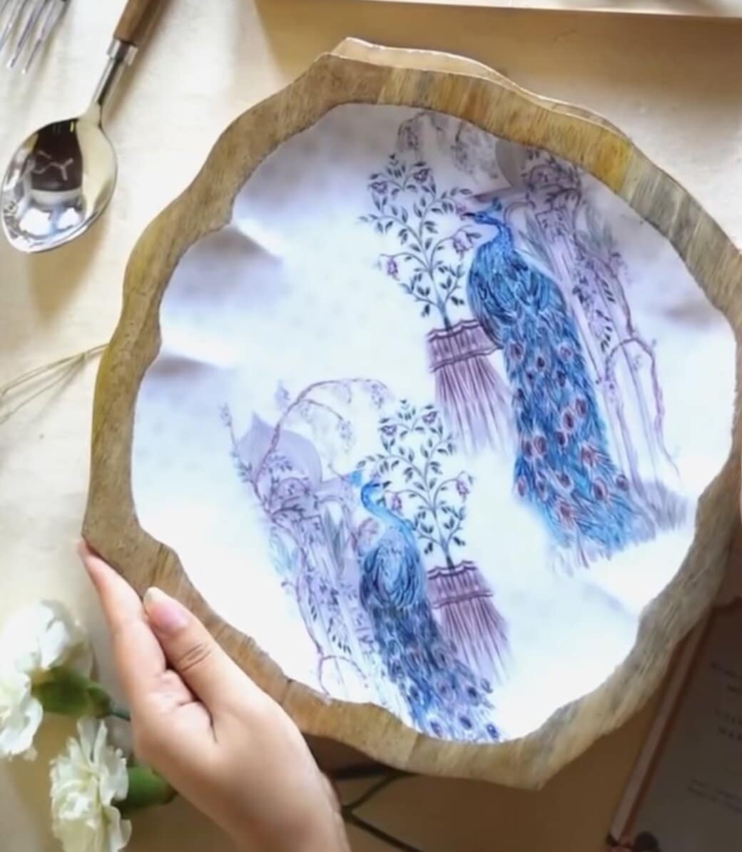 Peacock Palace 10 inch Serving Platter