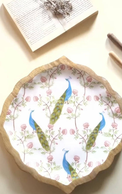 The Royale Peacock 12 inch Serving Platter