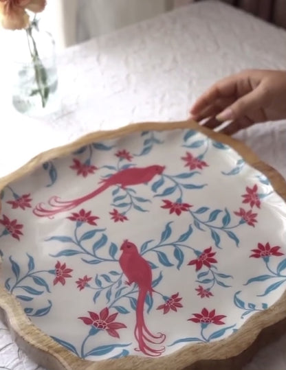 Heirloom Bird 12 inch Serving Platter